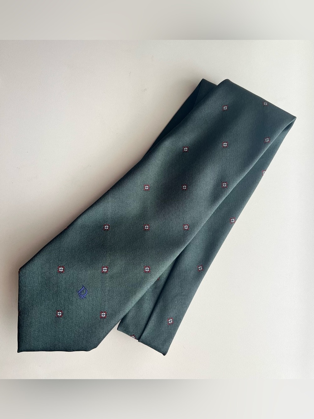 Vintage Sage Christian Dior Monsieur Men’s Necktie